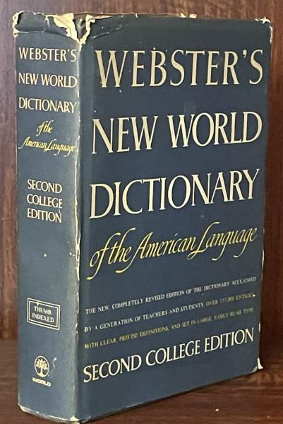 Webster's New World Dictionary of the American Language Second College  Edition(David in Chief)) 富士書房 古本、中古本、古書籍の通販は「日本の古本屋」  日本の古本屋