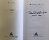 A Critical Edition and Translation of Franz Theodor Csokor's European Trilogy（Volume 1 Austrian Culture)

