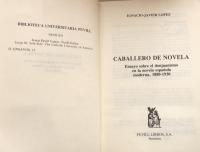 Caballero de novela: Ensayo sobre el donjuanismo en la novela española moderna, 1880-1930