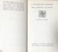 A Sentimental Journey;The Journal to Eliza(Everyman's Library No.796)