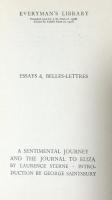 A Sentimental Journey;The Journal to Eliza(Everyman's Library No.796)