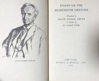 Essays on the Eighteenth Century: Presented to David Nichol Smith in honour to his seventieth birthday