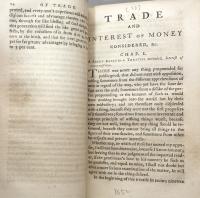 A New Discourse of Trade, wherein are Recommended several weighty Points relating to Companies of Merchants. The Act of Navigation, Naturalization of Strangers, and our Woollen Manufactures. The Balance of Trade, and the Nature of Plantations; with their Consequences, in relation to the Kingdom, are seriously discussed. Methods for the Employment and Maintenance of the Poor are proposed. The reduction of interest of money to 41.per cent.is recommended.And some Proposals for erecting a Court of Merchants, for determining Controversies, relating to Maritime Affairs, and for a Law for transferring of Bills of Debts, are humbly Offered. By Sir Josiah Child,Baronet To which is added,A Small treatise against Usury,by the same Author.The Fifth edition.