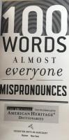 100 Words Almost Everyone Mispronounces