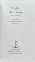 English Short Stories from the Fifteenth to the Twentieth Century. An Anthology. (Everyman's Library No. 743)