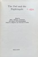 The Owl and the Nightingale (Nelson's Medieval and Renaissance Library)
