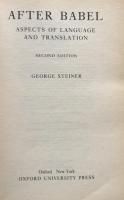 After Babel:Aspects of language and translation(New Edition)