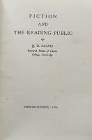 Fiction and The Reading Public