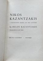 Nikos Kazantzakis: A Biography based on his Letters 