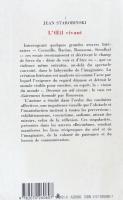 L'oeil vivant. Essai. Corneille, Racine, Rouseau, Stendhal