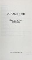 Donald Judd:Complete writings 1975-1986