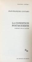 La Condition Postmoderne: Rapport Sur Le Savoir