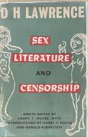 Sex, Literature and Censorship