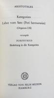 Kategorien Lehre vom Satz ( Organon I/II ) vorangeht Porphyrius Einleitung in die Kategorien(Philosophische Bibliothek Band 8/9)