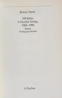 100 Jahre S. Fischer Verlag 1886-1986 Kleine Verlagsgeschichte
