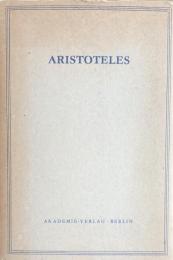 Aristoteles Werke in Deutscher Übersetzung Band 1 Teil 1: Kategorien