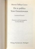 De re publica=Vom Gemeinwesen  Lateinisch/Deutsch(Universal-Bibliothek Nr.9909)