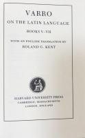 Varro: On the Latin Language, Volume I, Books V-VII (Loeb Classical Library No. 333)