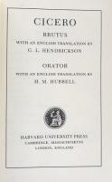 Cicero: Brutus, Orator; Volume V (Loeb Classical Library No. 342)
　　