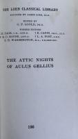Attic Nights of Aulus Gellius in Three Volumes Complete (Loeb Classical Library No.195・200・212)
