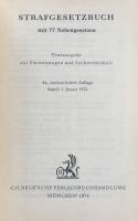 Strafgesetzbuch: Mit 77 Nebengesetzen, Textausgabe mit Verweisungen und Sachverzeichnis, 44.,neubearbeitete Auflage Stand:1Januar 1974