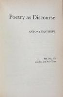Poetry As Discourse(New Accents)