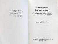 Approaches to Teaching Austen's Pride and Prejudice