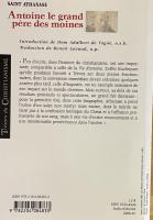 Antoine le grand père des moines（Trésors du Christianisme）