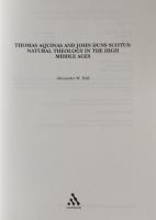 Thomas Aquinas and John Duns Scotus: Natural Theology in the High Middle Ages (Continuum Studies in Philosophy)