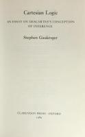 Cartesian Logic: An Essay on Descartes's Conception of Inference