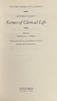 Scenes of Clerical Life (Oxford World's Classics)