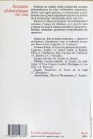 Annuaire philosophique (1987-1988) 