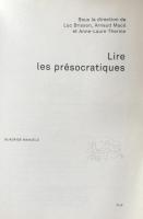 Lire les présocratiques

