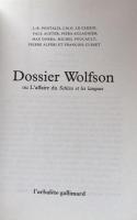 Dossier Wolfson ou L'affaire du Schizo et les langues