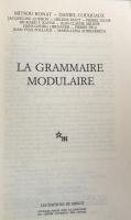 
La Grammaire modulaire (Propositions)
