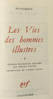 La vie des hommes illustres. Tome I・Ⅱ（Bibliothèque de la Pléiade）