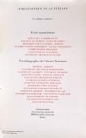 La Bible: Écrits intertestamentaires(Bibliothèque de la Pléiade）