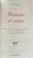 Voltaire:Romans et contes（Bibliothèque de la Pléiade）
