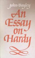 An Essay on Hardy
