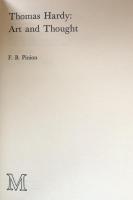 Thomas Hardy: Art and Thought
