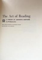 The Act of Reading:A Theory of Aesthetic Response