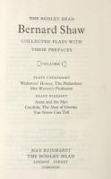 The Bodley Head Bernard Shaw:Collected Pays with their Prefaces　Vol.1