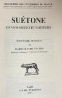 Suétone：Grammairiens et Rhéteurs. （éditions de 1993, cartonnées）（Collection des Universités de France, Association Guillaume Budé）