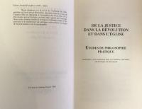 De la Justice dans la Révolution et dans l'Église – Tomes I à IV – Collection (Corpus des œuvres de philosophie en langue française ) – Ensemble complet

