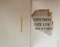 The Institutions of Private Law and Their Social Functions(International Library of Sociology and Social Reconstruction)