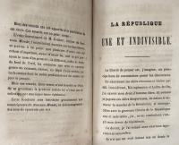 IDÉE GÉNÉRALE DE LA RÉVOLUTION AU XIXᵉ SIÈCLE
(Choix d'études sur la pratique révolutionnaire et industrielle),
Louis Blanc,La République une et indivisible
