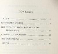 Blackberry Winter and Other Stories（Nan'un-do's Contemporary Library)