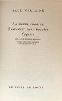 La bonne chanson  Romances sans paroles   Sagesse