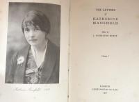 The Letters of Katherine Mansfield  In Two Volumes