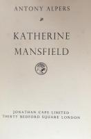 Katherine Mansfield: A Biography